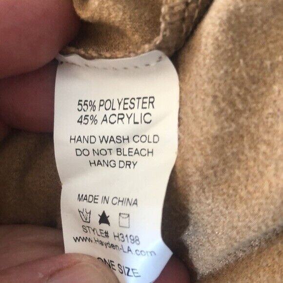 Hayden Los Angeles Women's sweater poncho Aztec southwest Crochet front One Size - Picture 5 of 5